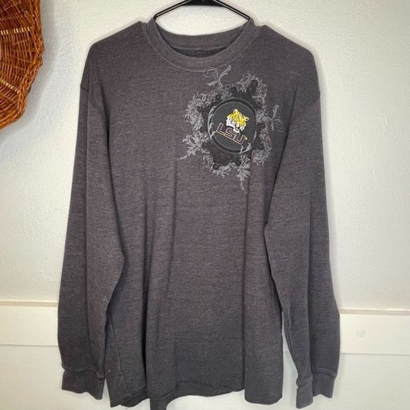 Champs LSU Long Sleeve Thermal Shirt Adult Size L - Picture 1 of 5